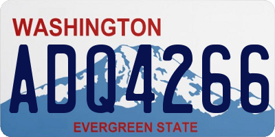 WA license plate ADQ4266