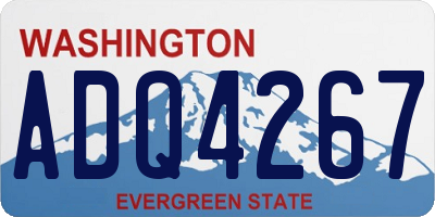 WA license plate ADQ4267