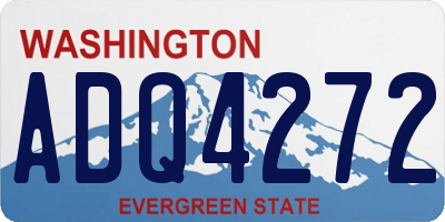 WA license plate ADQ4272