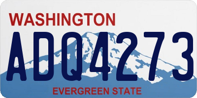 WA license plate ADQ4273