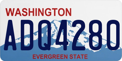 WA license plate ADQ4280
