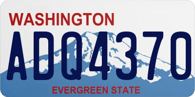 WA license plate ADQ4370