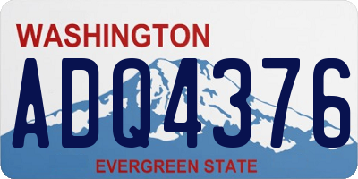 WA license plate ADQ4376