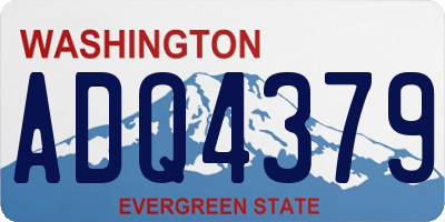 WA license plate ADQ4379