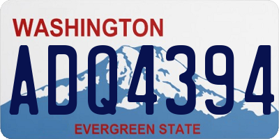 WA license plate ADQ4394