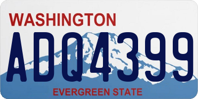 WA license plate ADQ4399