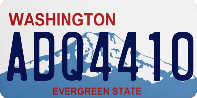 WA license plate ADQ4410