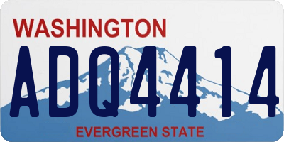 WA license plate ADQ4414
