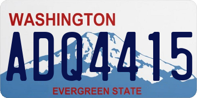 WA license plate ADQ4415