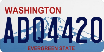 WA license plate ADQ4420