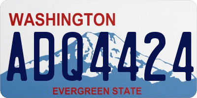 WA license plate ADQ4424