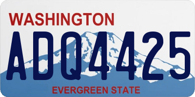 WA license plate ADQ4425