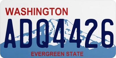 WA license plate ADQ4426