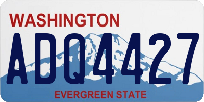 WA license plate ADQ4427