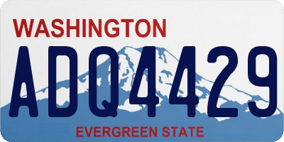 WA license plate ADQ4429