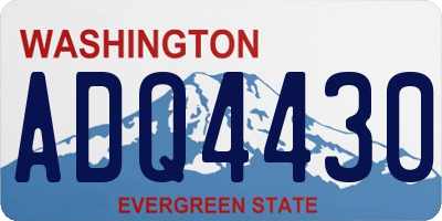 WA license plate ADQ4430
