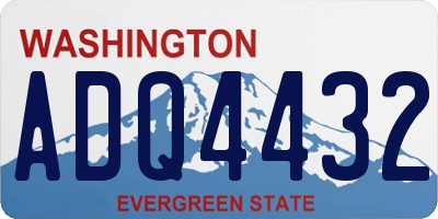 WA license plate ADQ4432