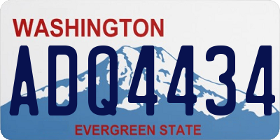 WA license plate ADQ4434