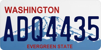WA license plate ADQ4435