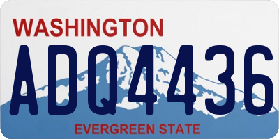 WA license plate ADQ4436