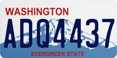 WA license plate ADQ4437
