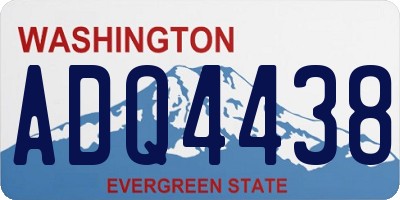 WA license plate ADQ4438
