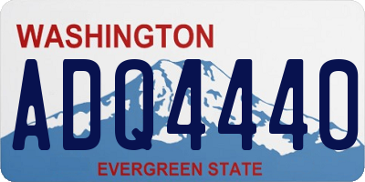 WA license plate ADQ4440