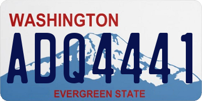 WA license plate ADQ4441