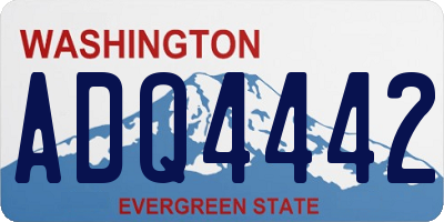 WA license plate ADQ4442