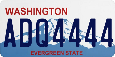 WA license plate ADQ4444