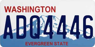 WA license plate ADQ4446