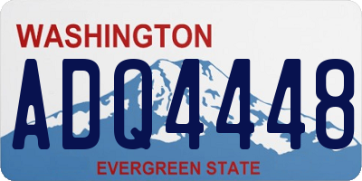 WA license plate ADQ4448