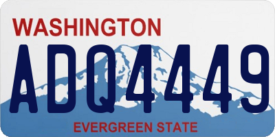 WA license plate ADQ4449