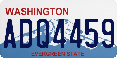 WA license plate ADQ4459