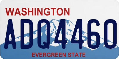 WA license plate ADQ4460