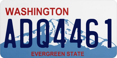 WA license plate ADQ4461