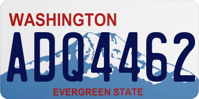 WA license plate ADQ4462