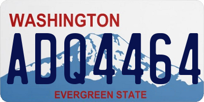 WA license plate ADQ4464