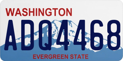 WA license plate ADQ4468