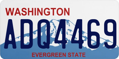 WA license plate ADQ4469