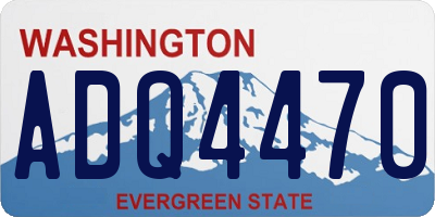 WA license plate ADQ4470