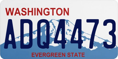 WA license plate ADQ4473