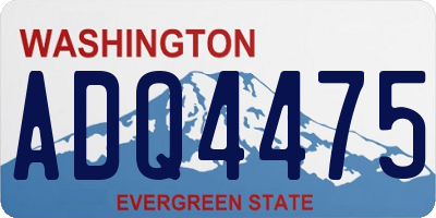 WA license plate ADQ4475