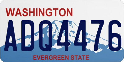 WA license plate ADQ4476