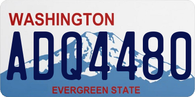 WA license plate ADQ4480