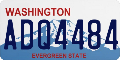 WA license plate ADQ4484
