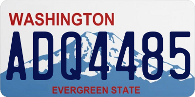 WA license plate ADQ4485
