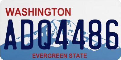 WA license plate ADQ4486