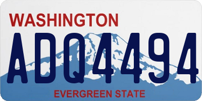 WA license plate ADQ4494