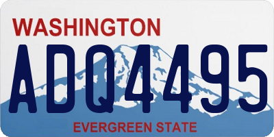 WA license plate ADQ4495